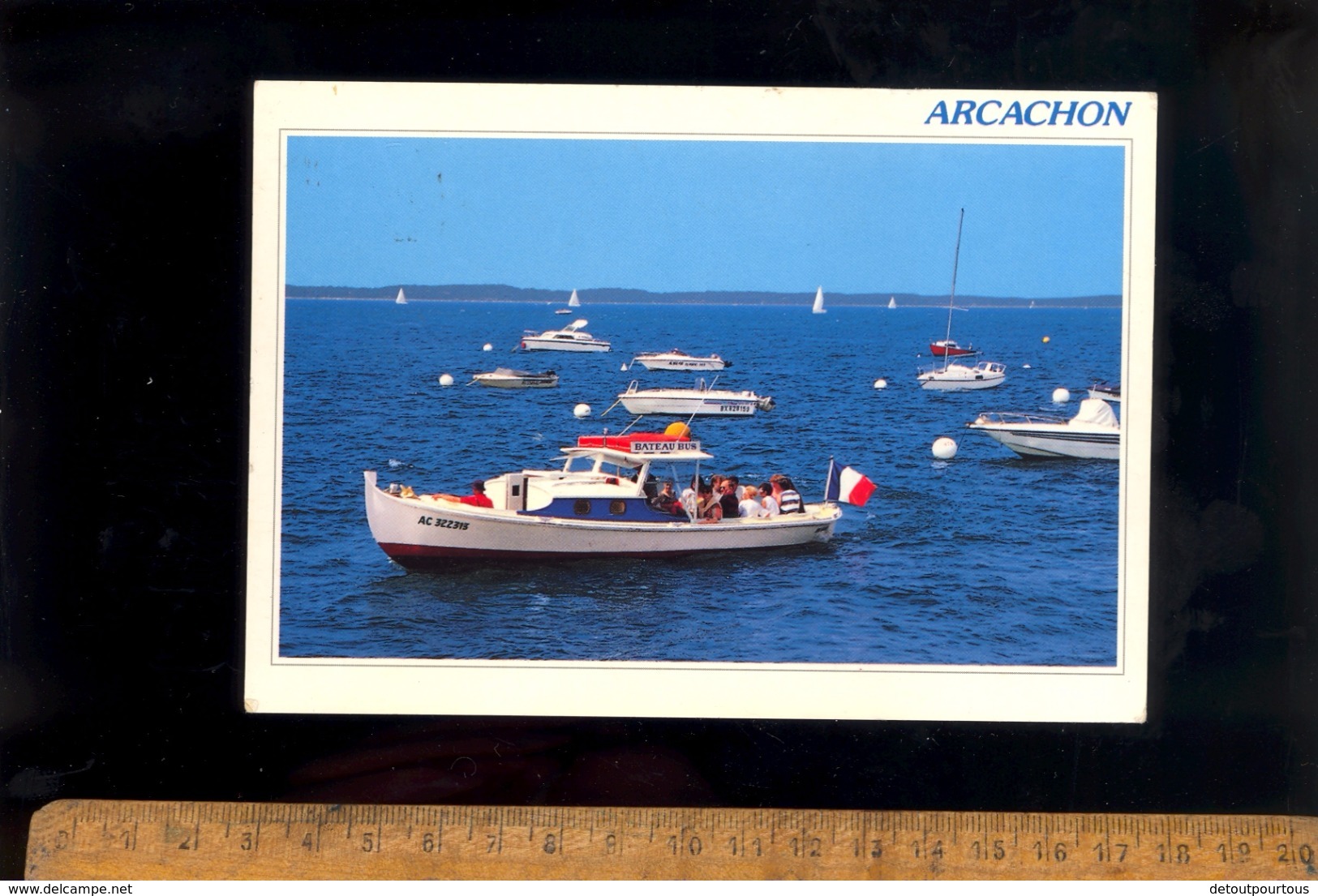 ARCACHON Gironde 33 : Bateau Bus Dans Le Bassin D'Arcachon 1997 - Arcachon