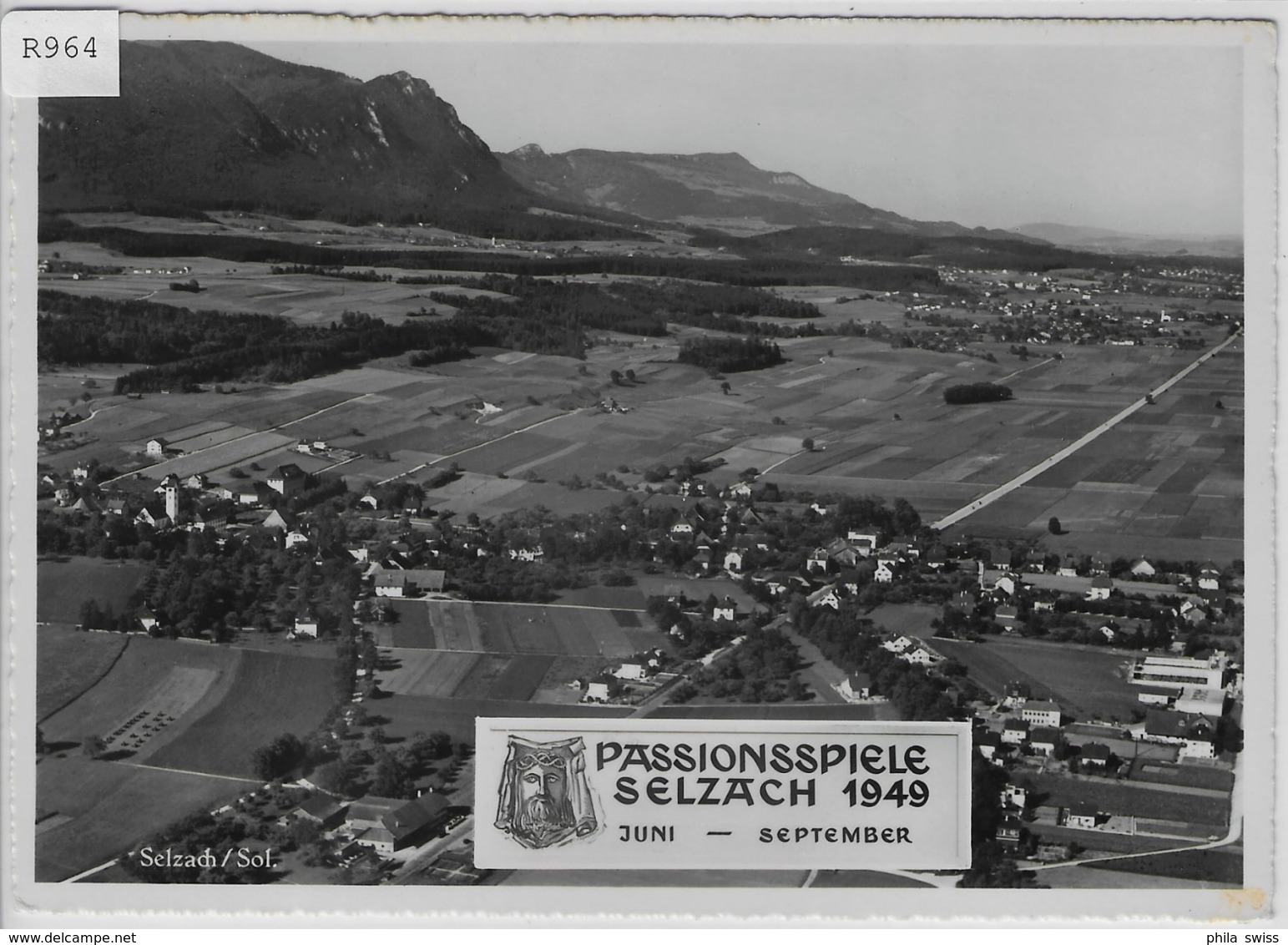 Passionsspiele Selzach 1949 Juni-September - Luftbild P. Zaugg - Selzach