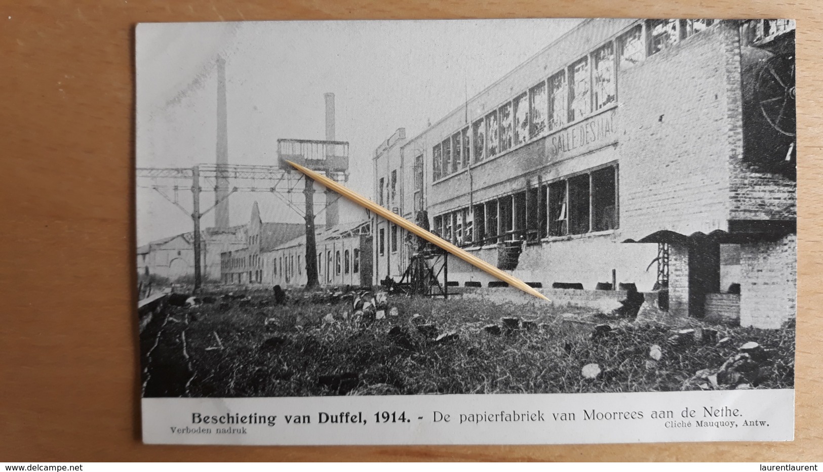 DUFFEL 1914 - DE Papierfabriek Van Moorees Aan De Nethe - Duffel