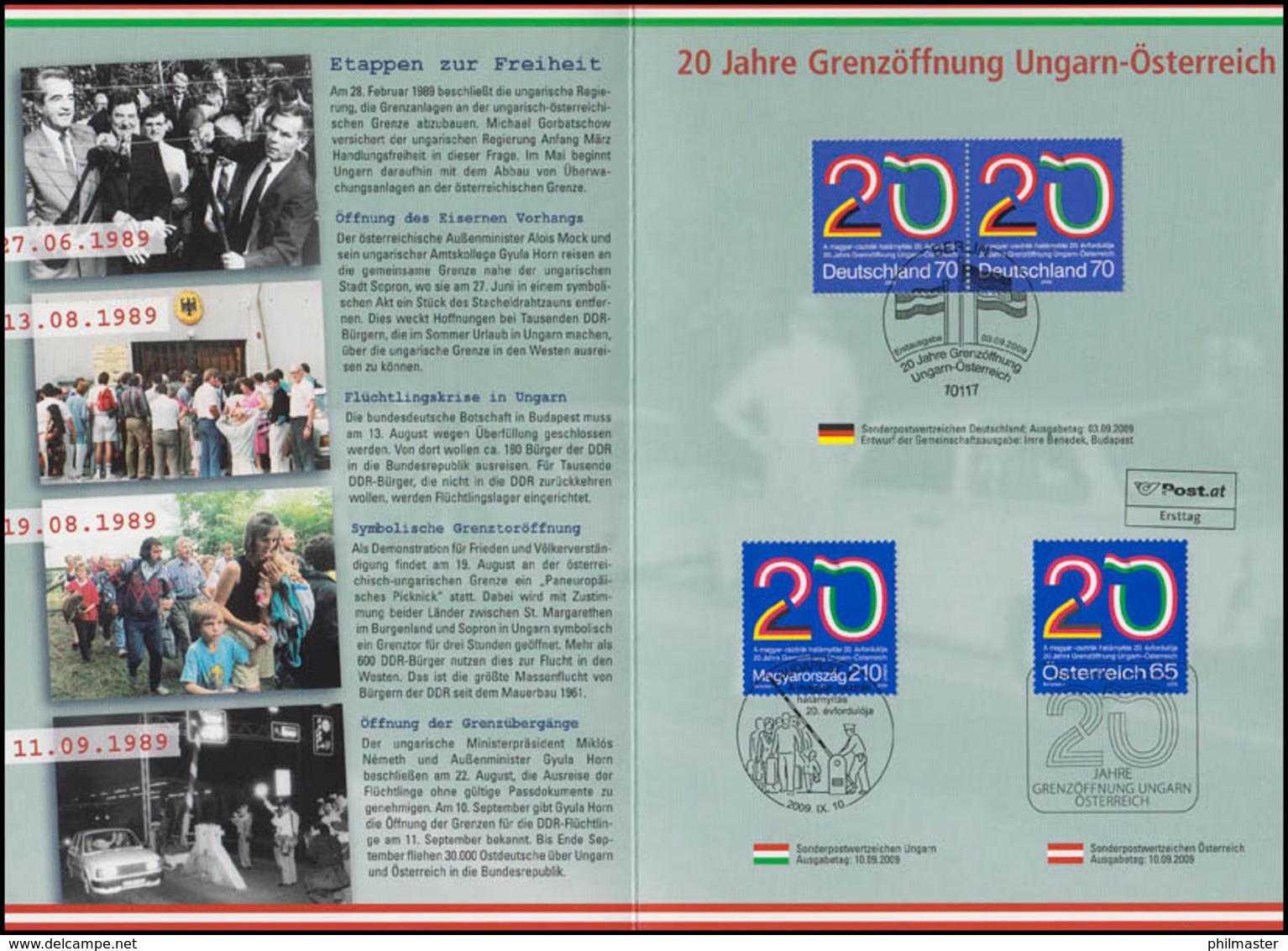 2759 Grenzöffnung Ungarn-Österreich - EB 5/2009 - Autres & Non Classés