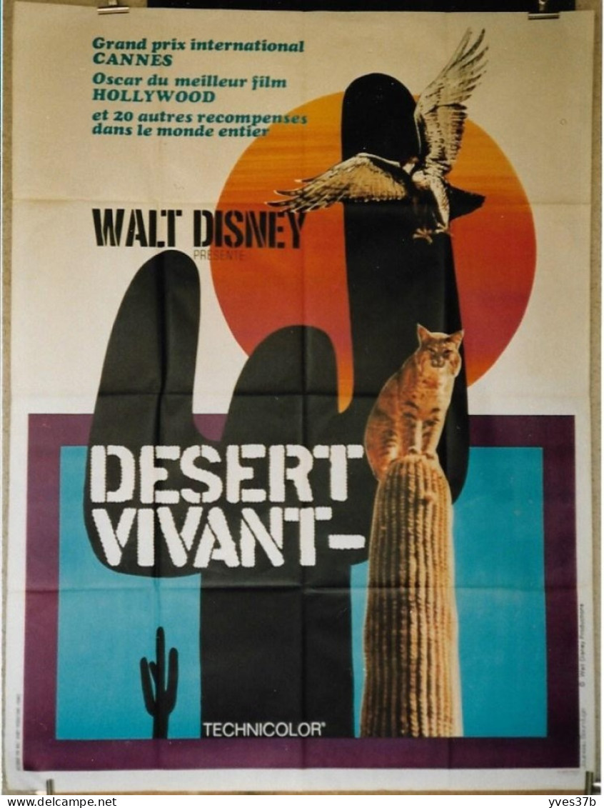 "Désert Vivant" Walt Disney...1953 - Affiche 120x160 - TTB - Plakate & Poster