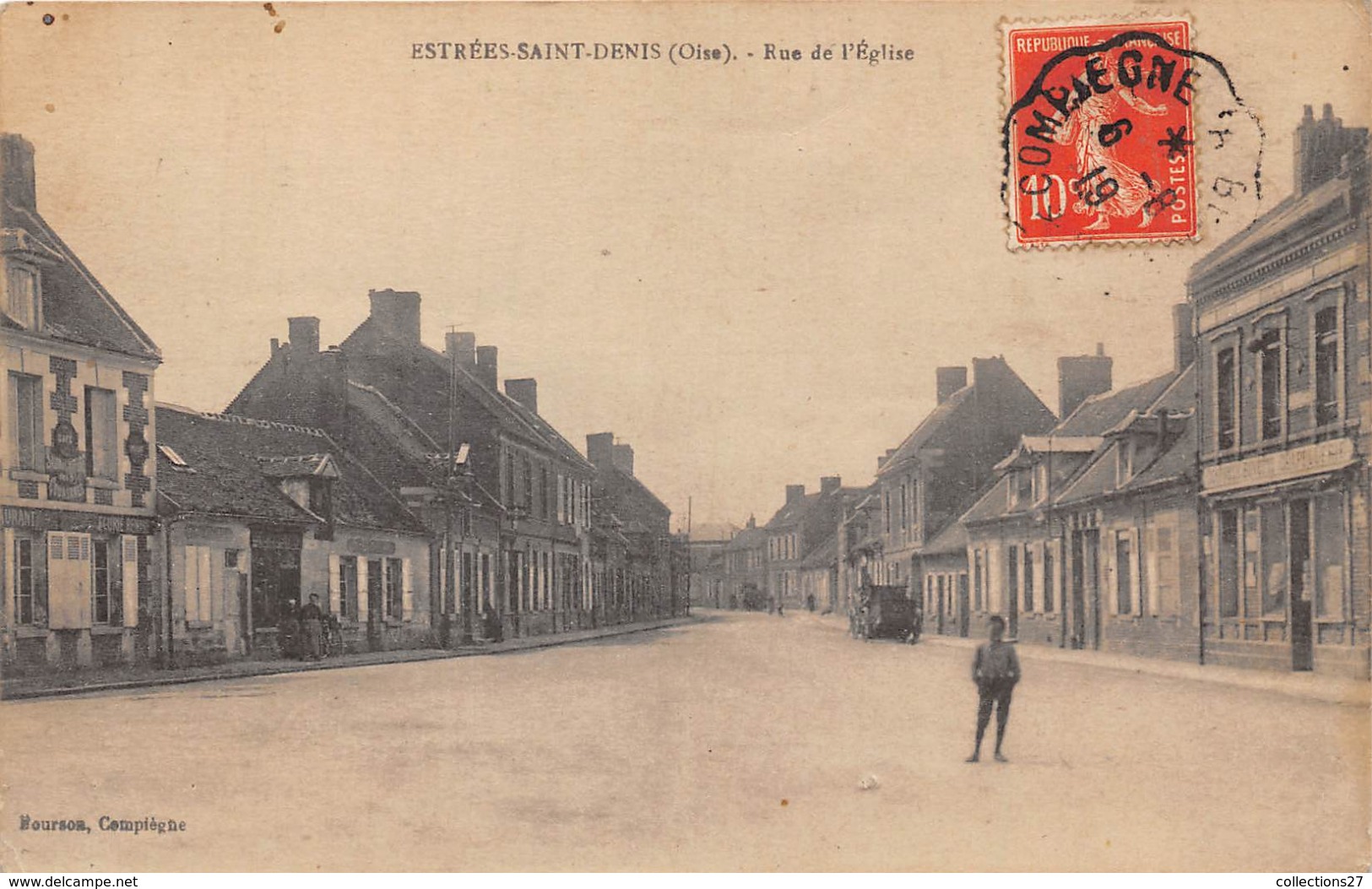 60-ESTREES-SAINT-DENIS- RUE DE L'EGLISE - Estrees Saint Denis
