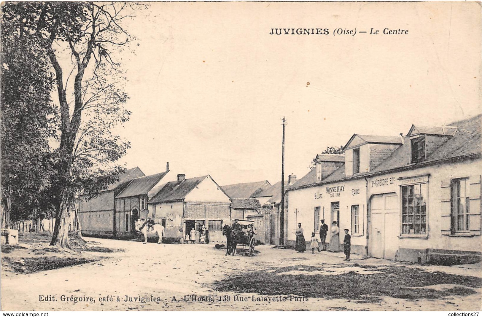 60-JUVIGNIES- LE CENTRE - Autres & Non Classés