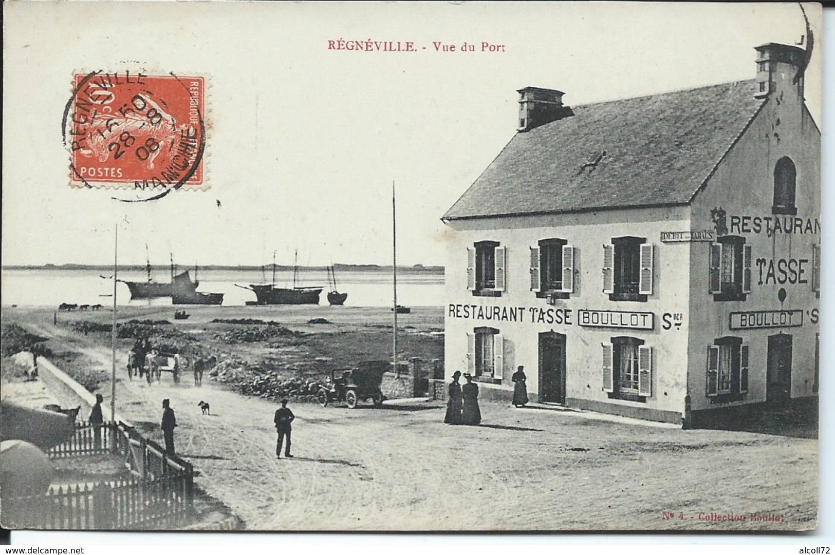 Regnéville-Vue Du Port.Restaurant Tasse. - Autres & Non Classés