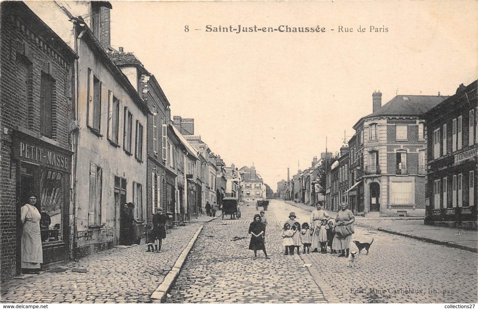 60-SAINT-JUST-EN-CHAUSSEE- RUE DE PARIS - Saint Just En Chaussee