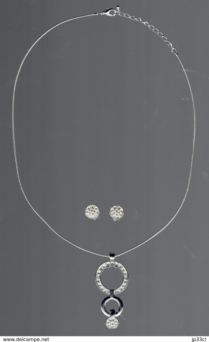 Ensemble Pendentif + Boucles D'oreilles Eternal Love Orné De CRYSTALLIZED TM - Swarovski Elements - Hangers