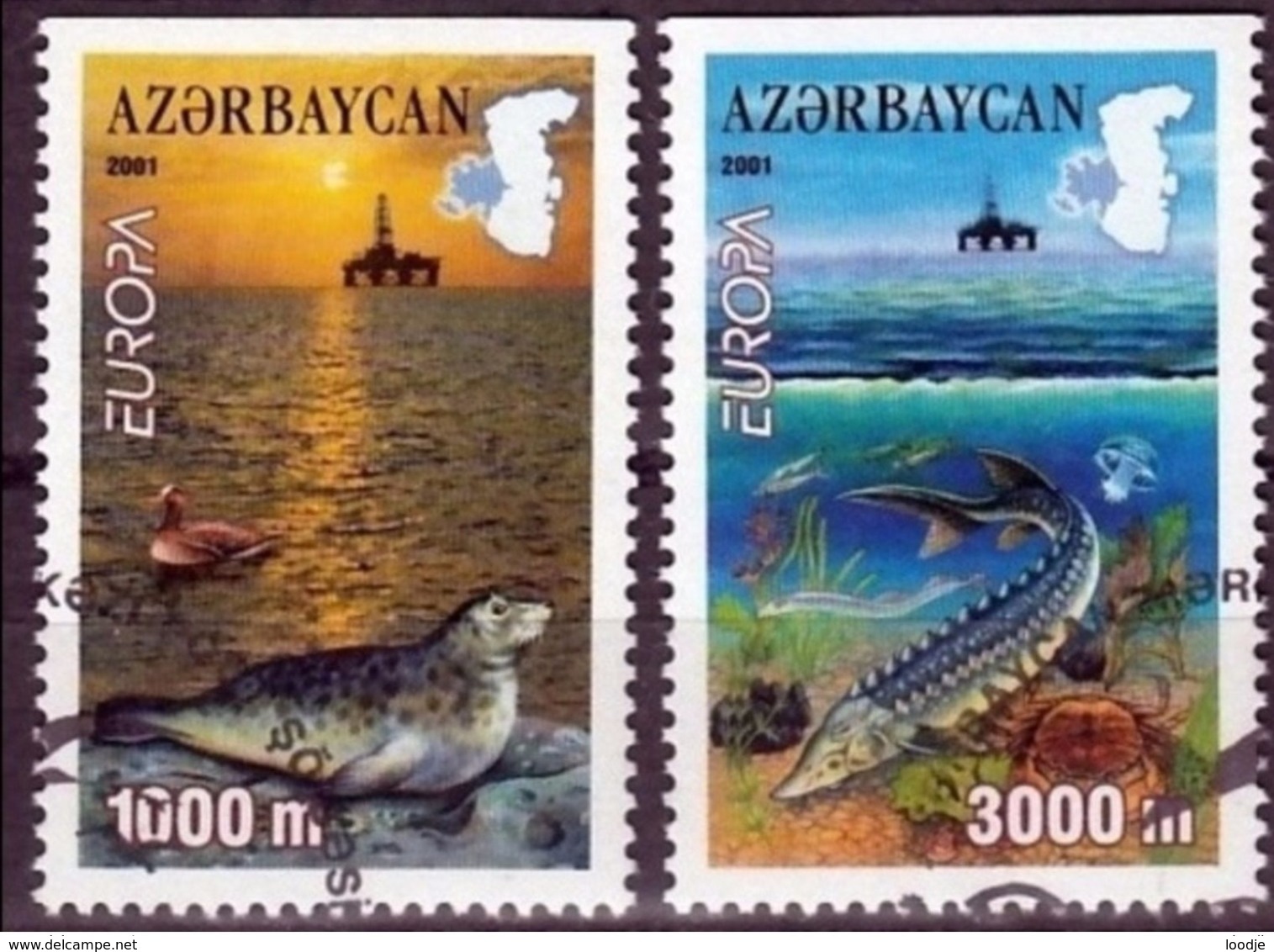 Azerbeidzjan  Europa Cept 2001 Type D Gestempeld Fine Used - 2001