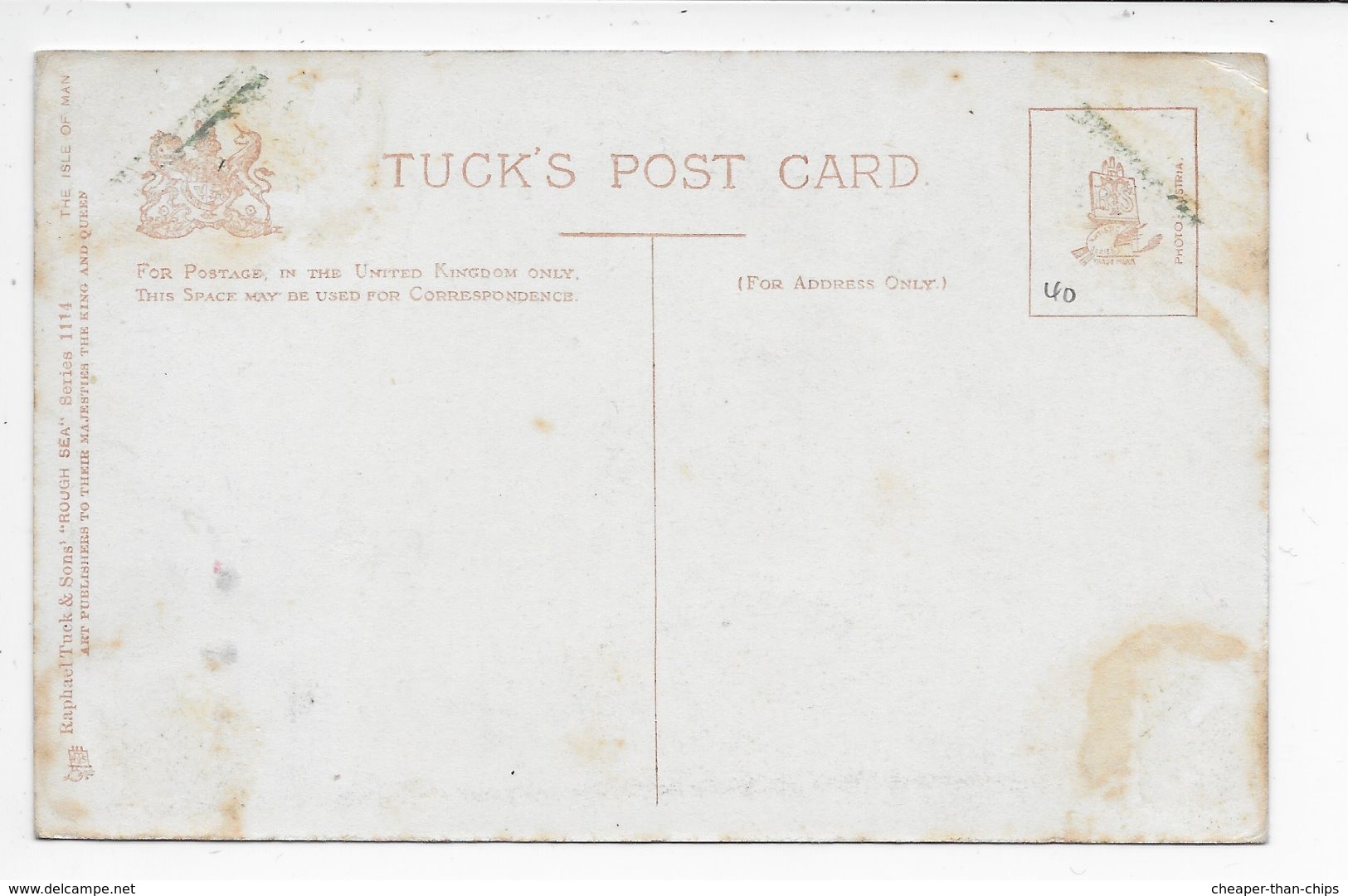 Bradda Head, Port Erin, Isle Of Man - G.E. Newton - Tuck 1114 - Isle Of Man