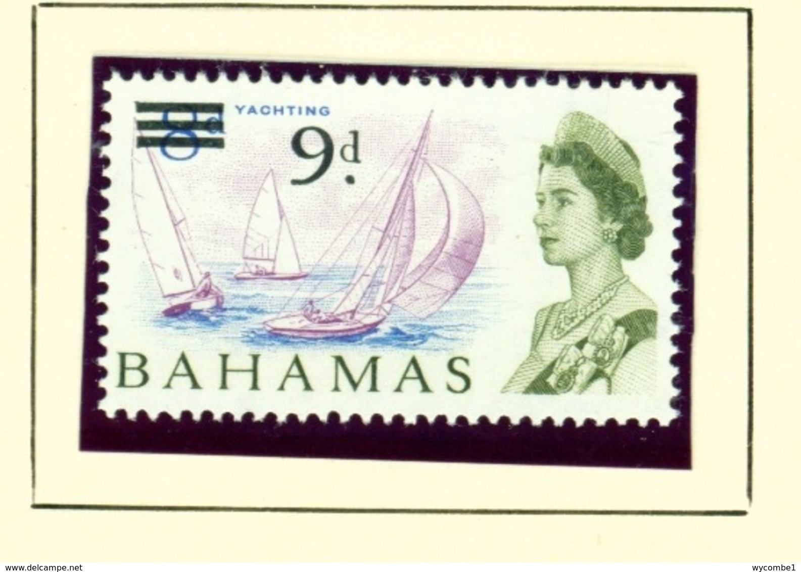 BAHAMAS  -  1965 Definitive 9d On 8d Unmounted/Never Hinged Mint - 1963-1973 Ministerial Government