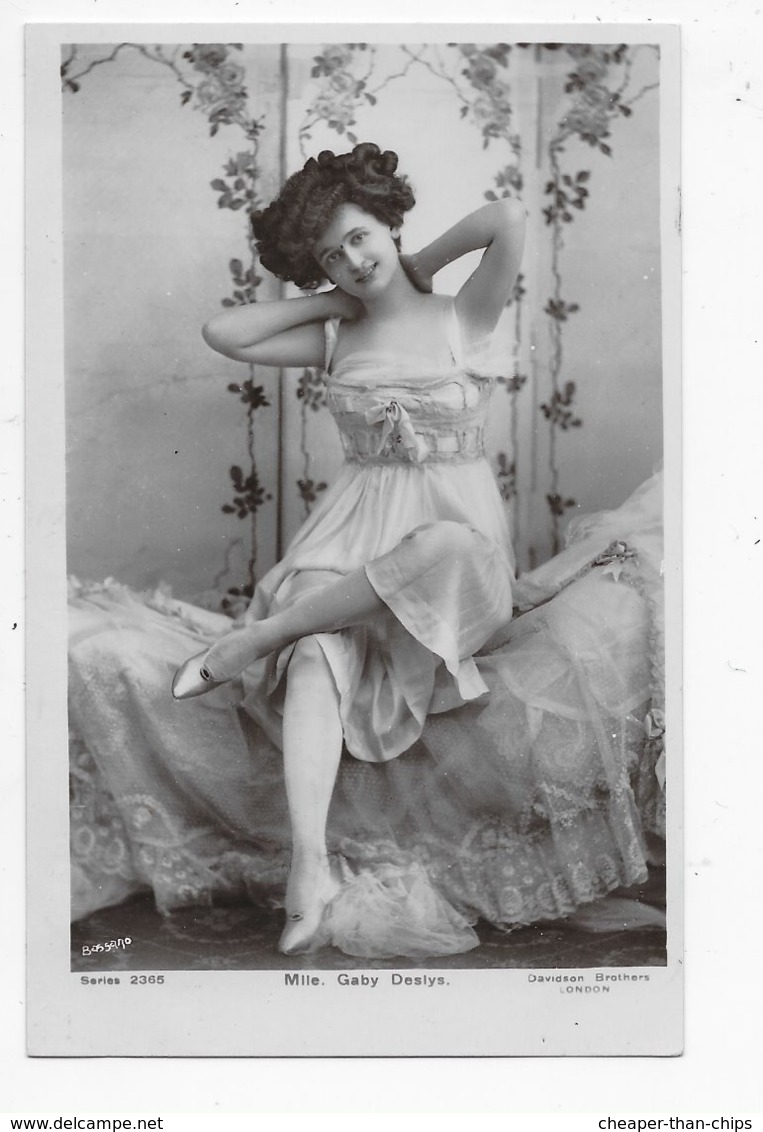 Mlle Gaby Deslys - Photo Bassano - Davidson Bros 2365 - Théâtre