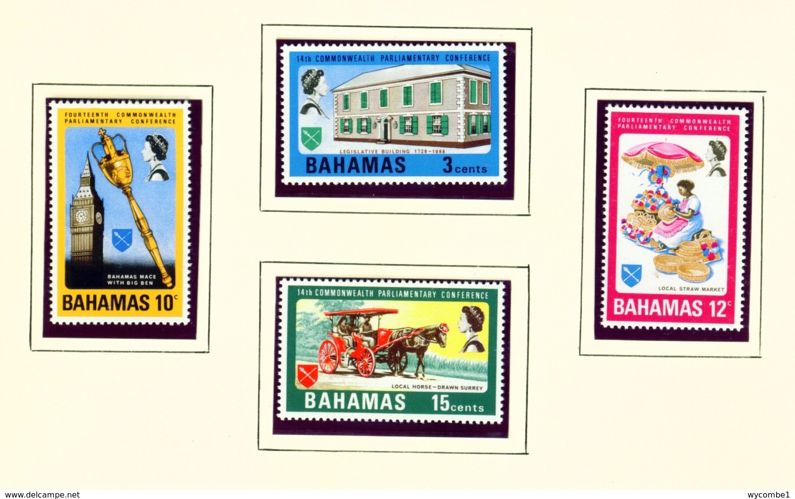 BAHAMAS  -  1968 Parliamentary Conference Set Unmounted/Never Hinged Mint - 1963-1973 Ministerial Government
