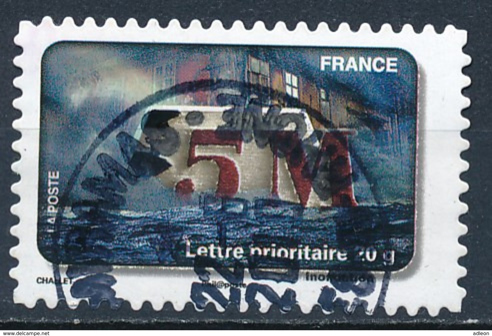 France - Fête Du Timbre 2010 - L'Eau YT A405 Obl. Cachet Rond Manuel - Autres & Non Classés