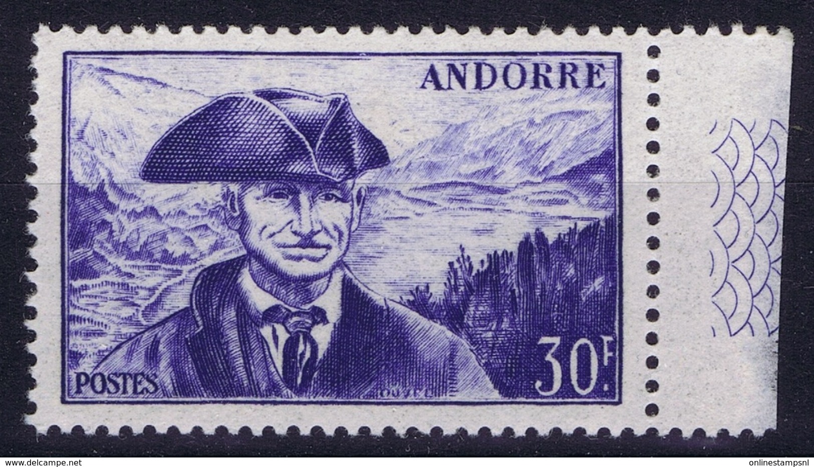 Andorre Mi 138 Postfrisch/neuf Sans Charniere /MNH/**  Hinge On Tab - Ungebraucht