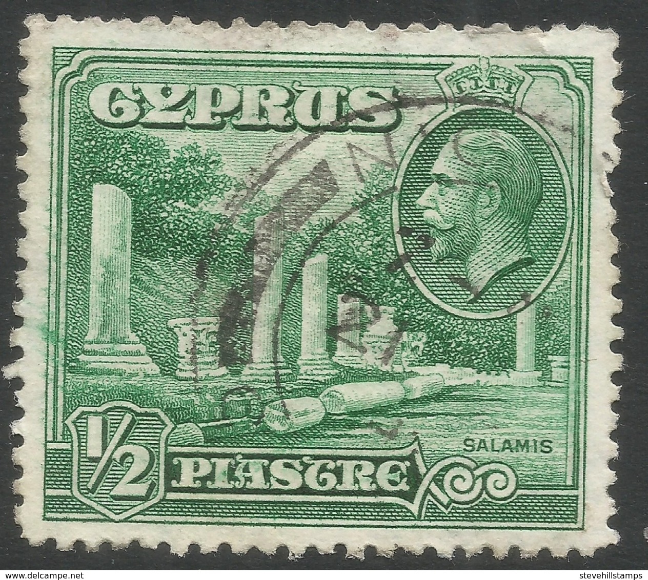 Cyprus. 1934 KGV. ½pa Used. SG 134 - Cyprus (...-1960)