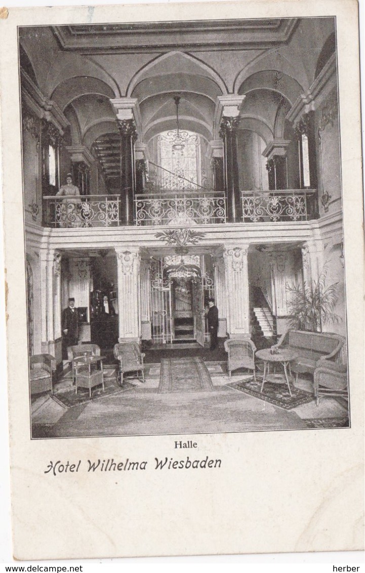 HALLE - 1900-1910 - Hotel Wilhelma Wiesbaden - Wiesbaden