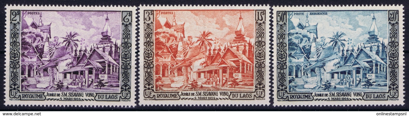 Laos Mi 40- 4 2  Postfrisch/neuf Sans Charniere /MNH/** 1954 - Laos