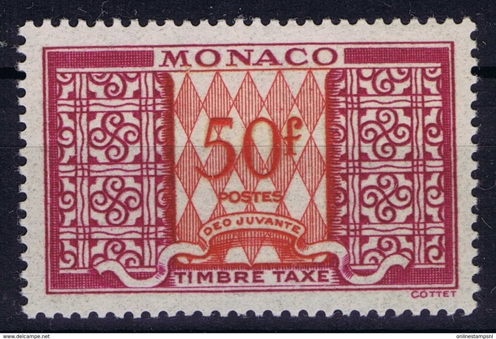 Monaco Mi 39 Timbre Tax   Postfrisch/neuf Sans Charniere /MNH/** 1950 - Portomarken