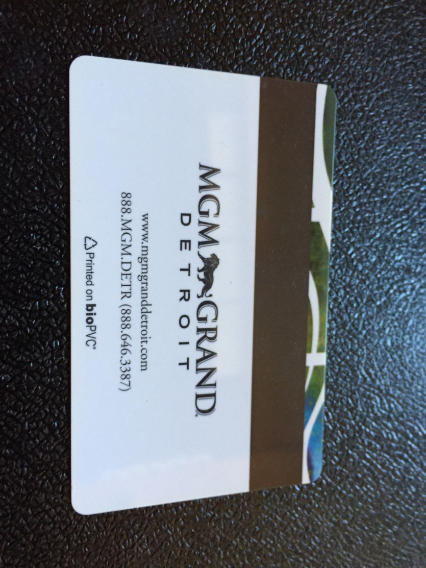 Hotelkarte Room Key Keycard Clef De Hotel Tarjeta Hotel  MGM GRAND DETROIT - Ohne Zuordnung