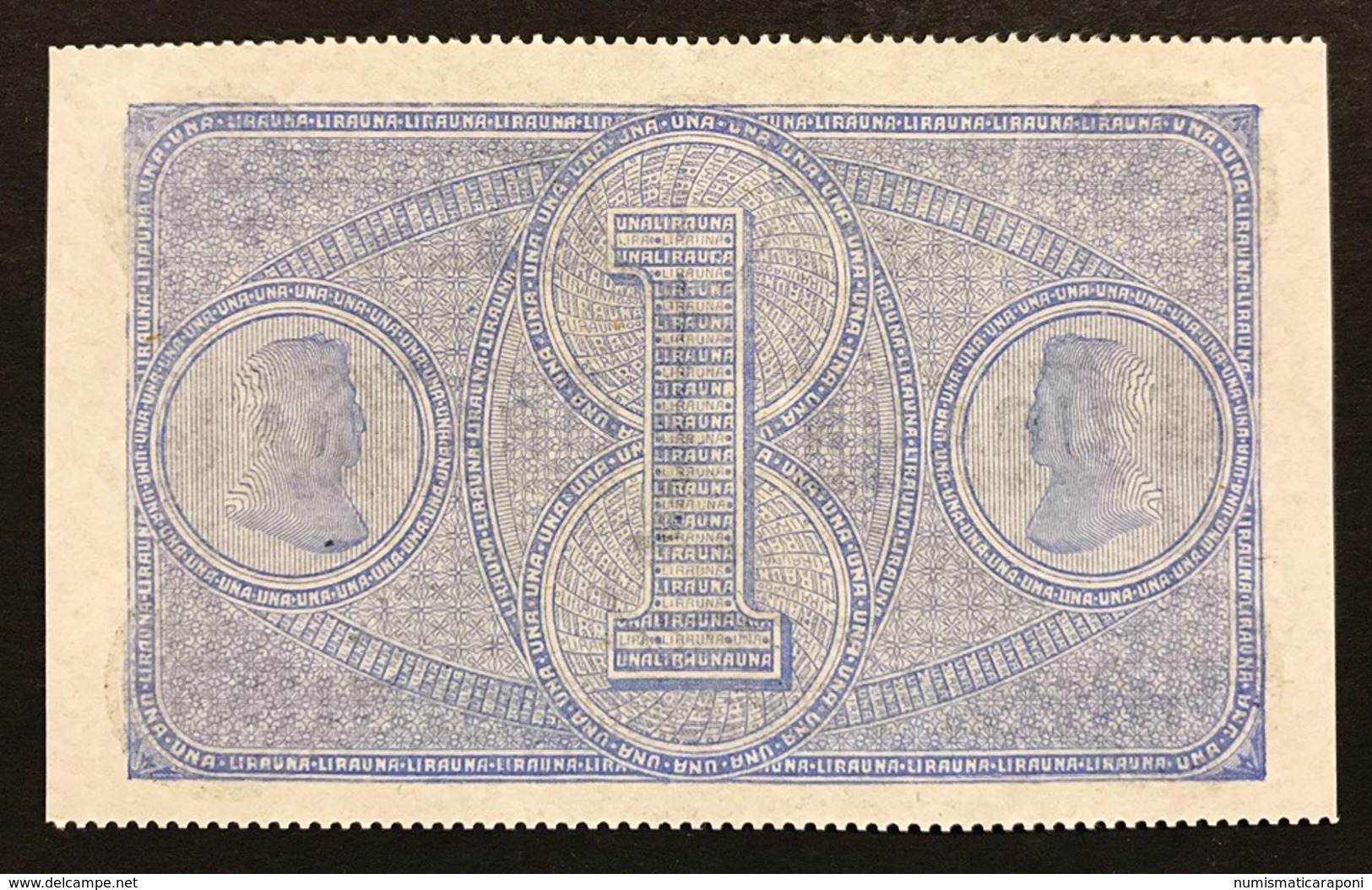 Banco Di Napoli Fede Di Credito 1 Lira 01 10 1870 Sup Lotto.1942 - Altri & Non Classificati