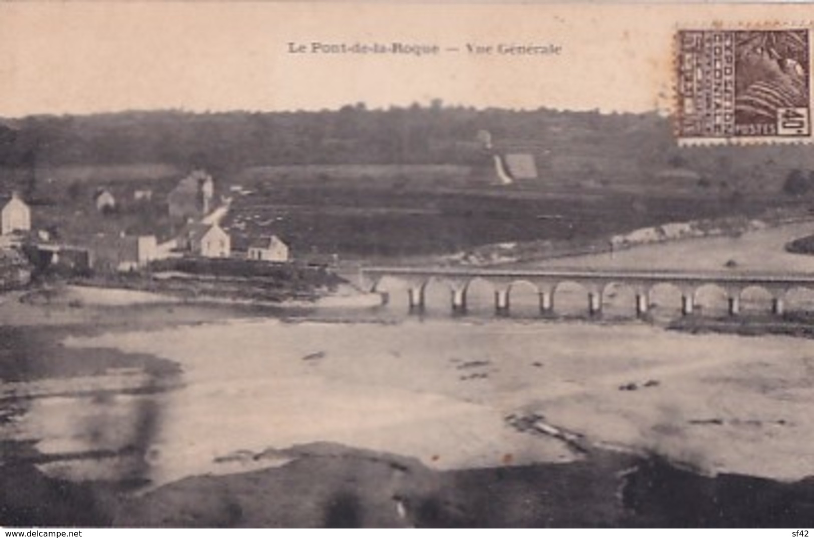 LE PONT DE LA ROQUE         VUE GENERALE - Coutances