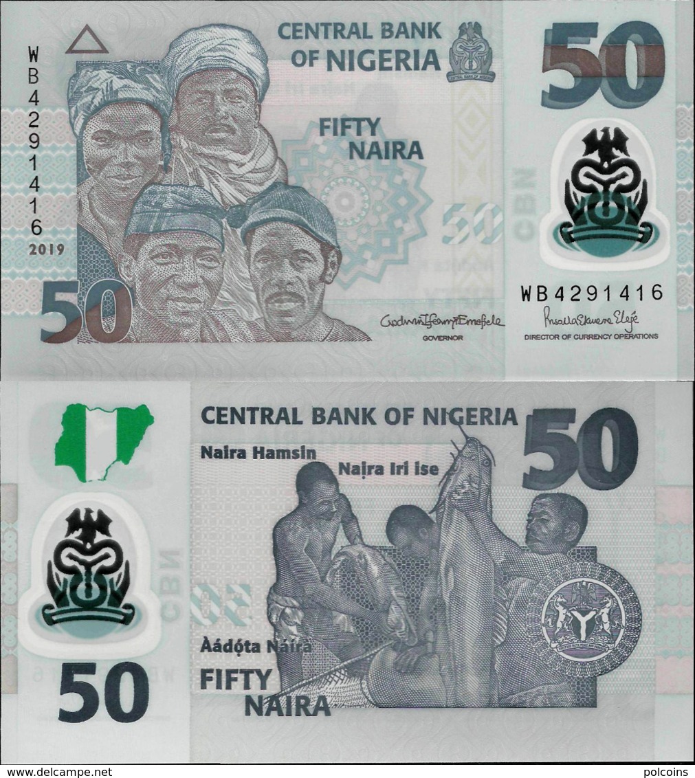 Nigeria 2019 - 50 Naira - Pick NEW UNC Polymer - Nigeria