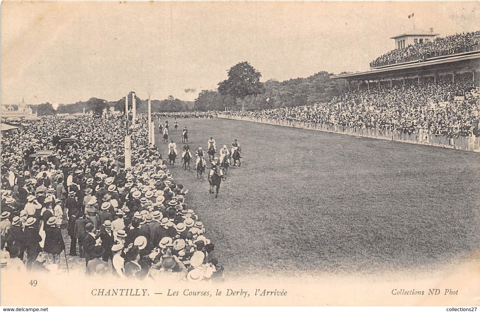 60-CHANTILLY- LES COURSES , LE DERBY , L'ARRIVEE - Chantilly