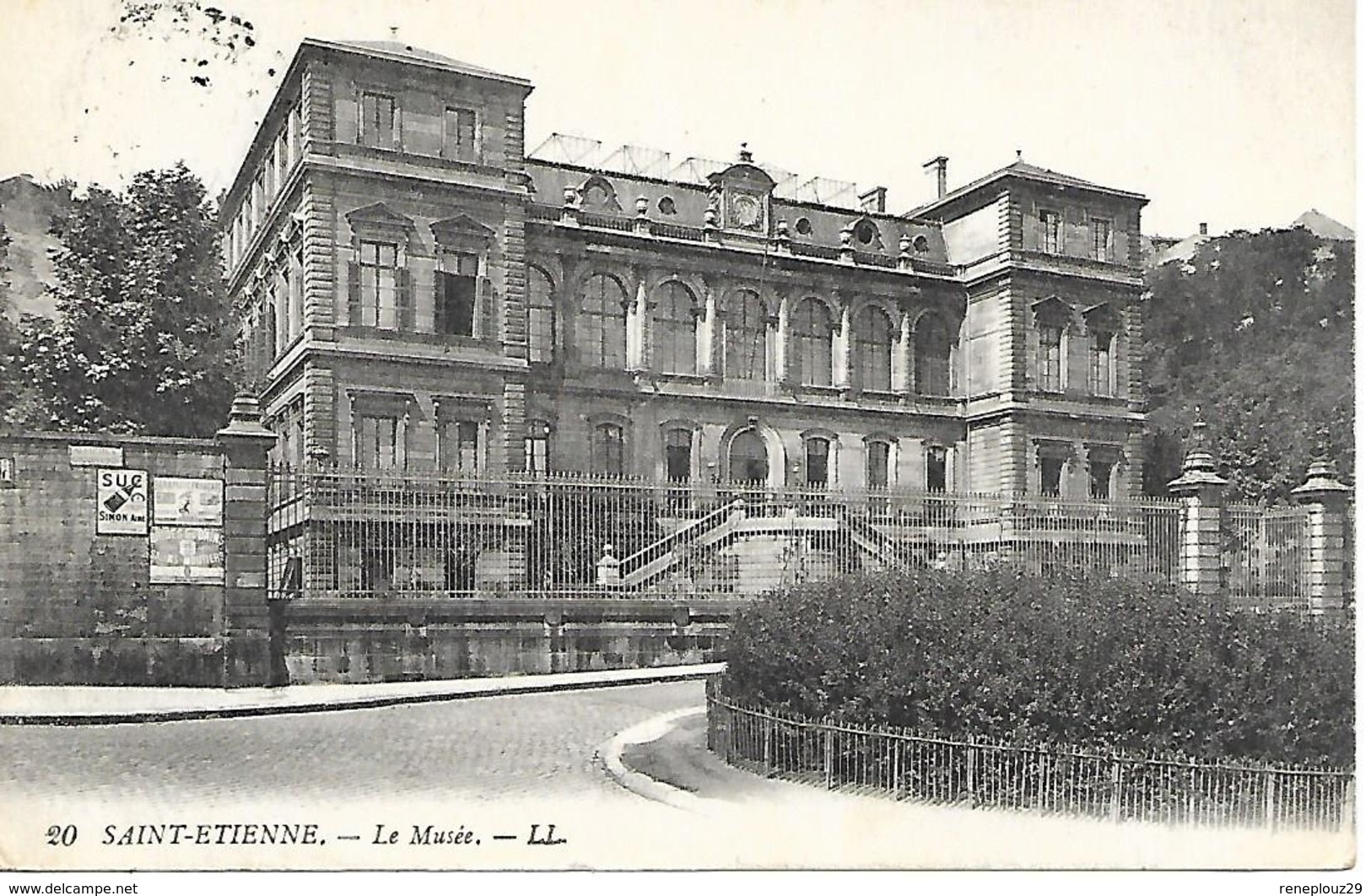 42-cachet Hôpital Aux. N°105 à St Etienne Sur CP De 1918 - Guerra Del 1914-18