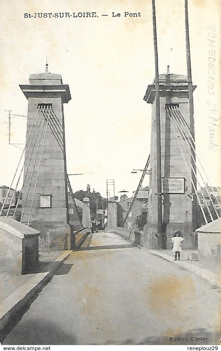 42-cachet Dépot (de Convalescents?ou D'internés Civils?)à St Rambert-sur-Loire Sur CP En 1916. - Guerra Del 1914-18