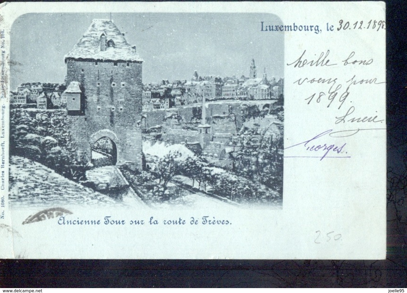 Luxembourg Luxemburg - Ancienne Tour Sur La Route De Treves   - 1898 - Other & Unclassified