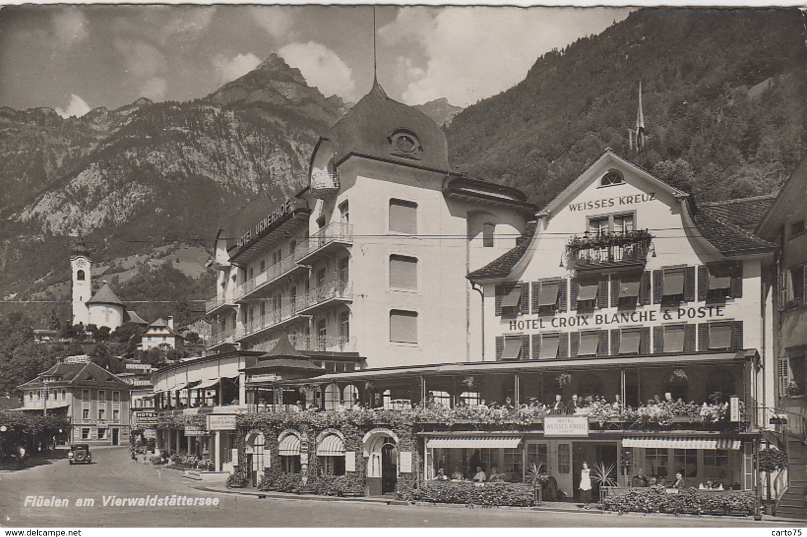 Suisse - Flüelen Am Vierwaldstättersee - Hôtels Croix Blanche / Urnerhof - Flüelen