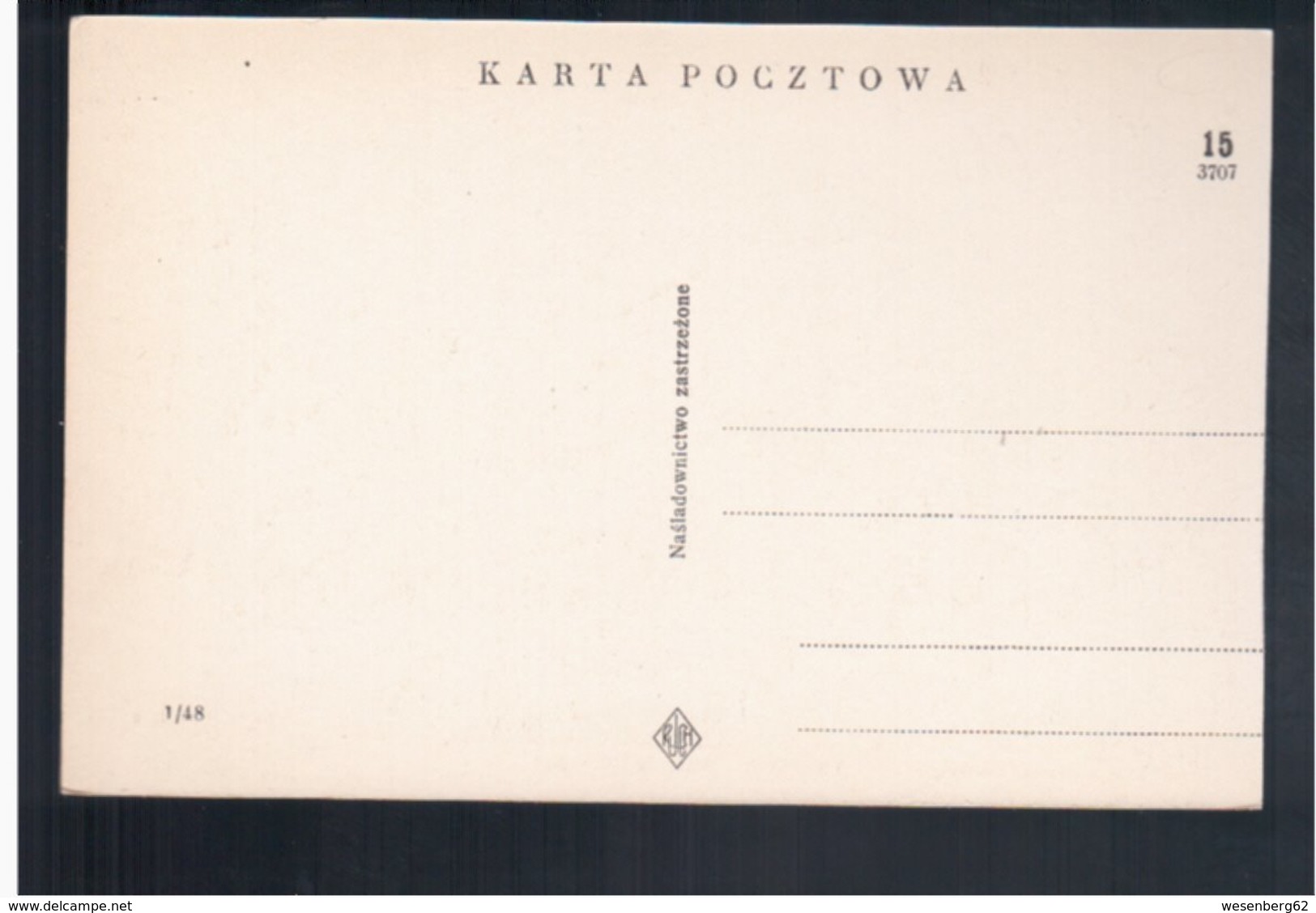 POLAND Warszawa - Hotel Europejski Ca 1920 Old Postcard - Polonia