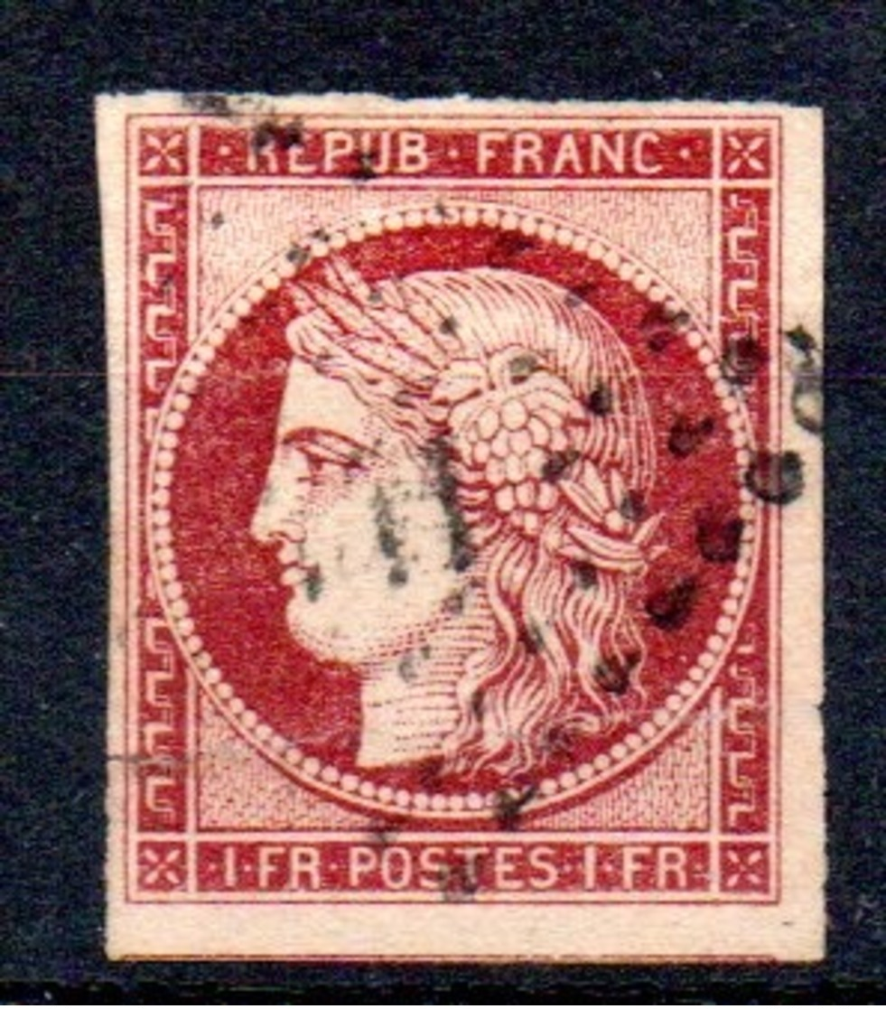 YT N° 6A - Cote: 3000,00 € - Lire Descriptif - 1849-1850 Ceres