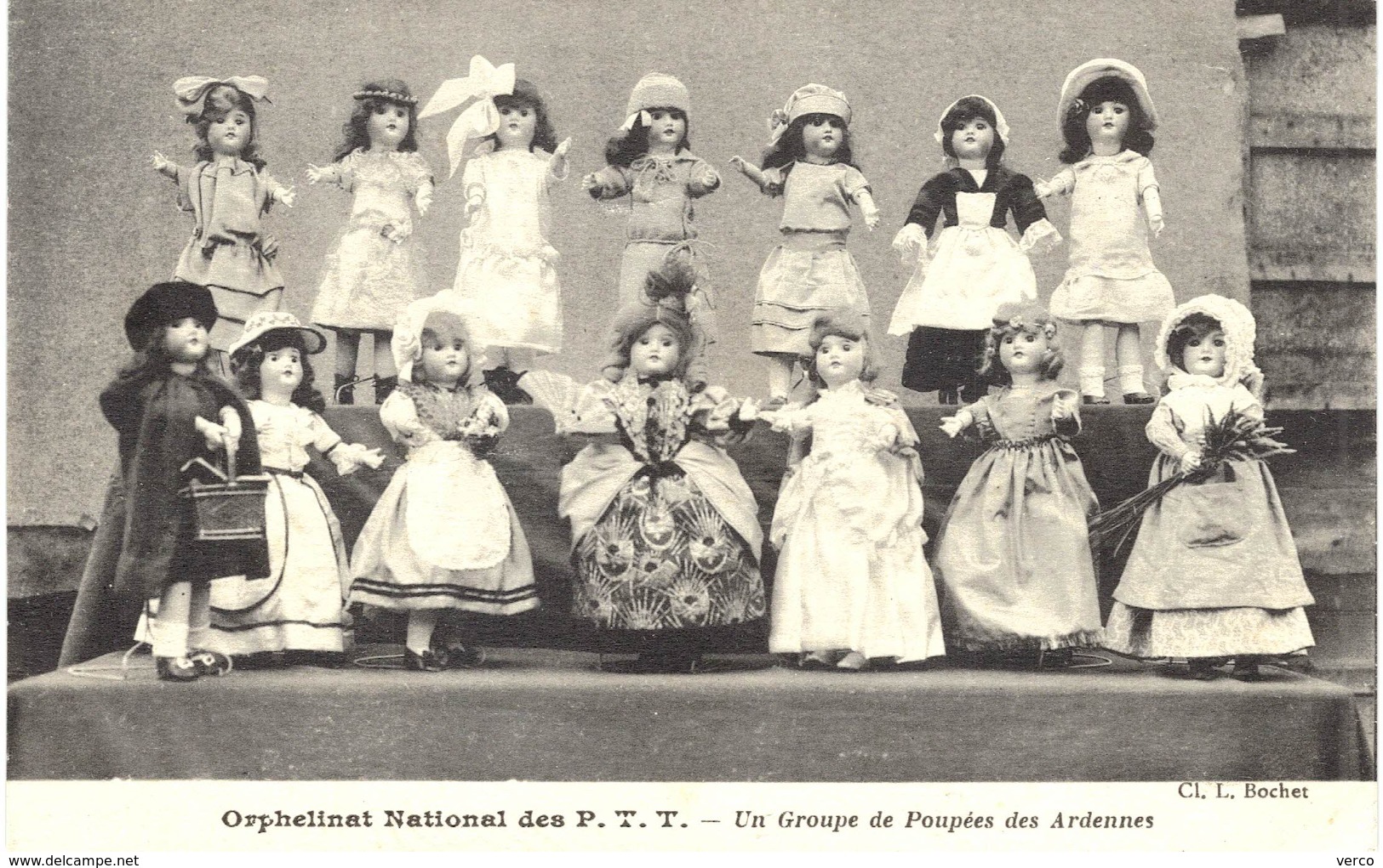 Carte  POSTALE  ANCIENNE De POUPEES Des ARDENNES - Orphelinat National Des PTT - Autres & Non Classés