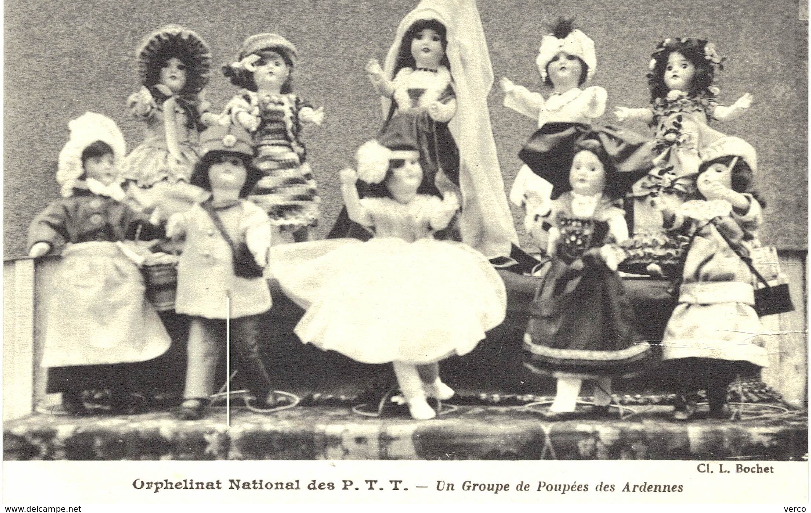 Carte  POSTALE  ANCIENNE De POUPEES Des ARDENNES - Orphelinat National Des PTT - Autres & Non Classés