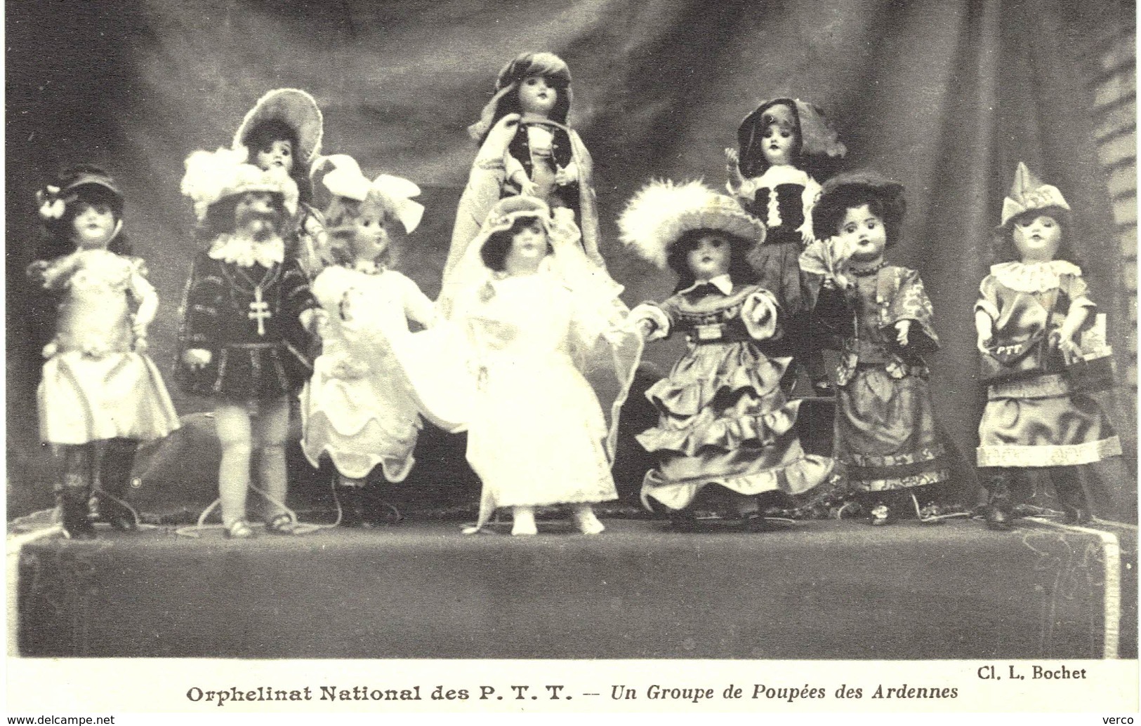 Carte  POSTALE  ANCIENNE De POUPEES Des ARDENNES - Orphelinat National Des PTT - Autres & Non Classés