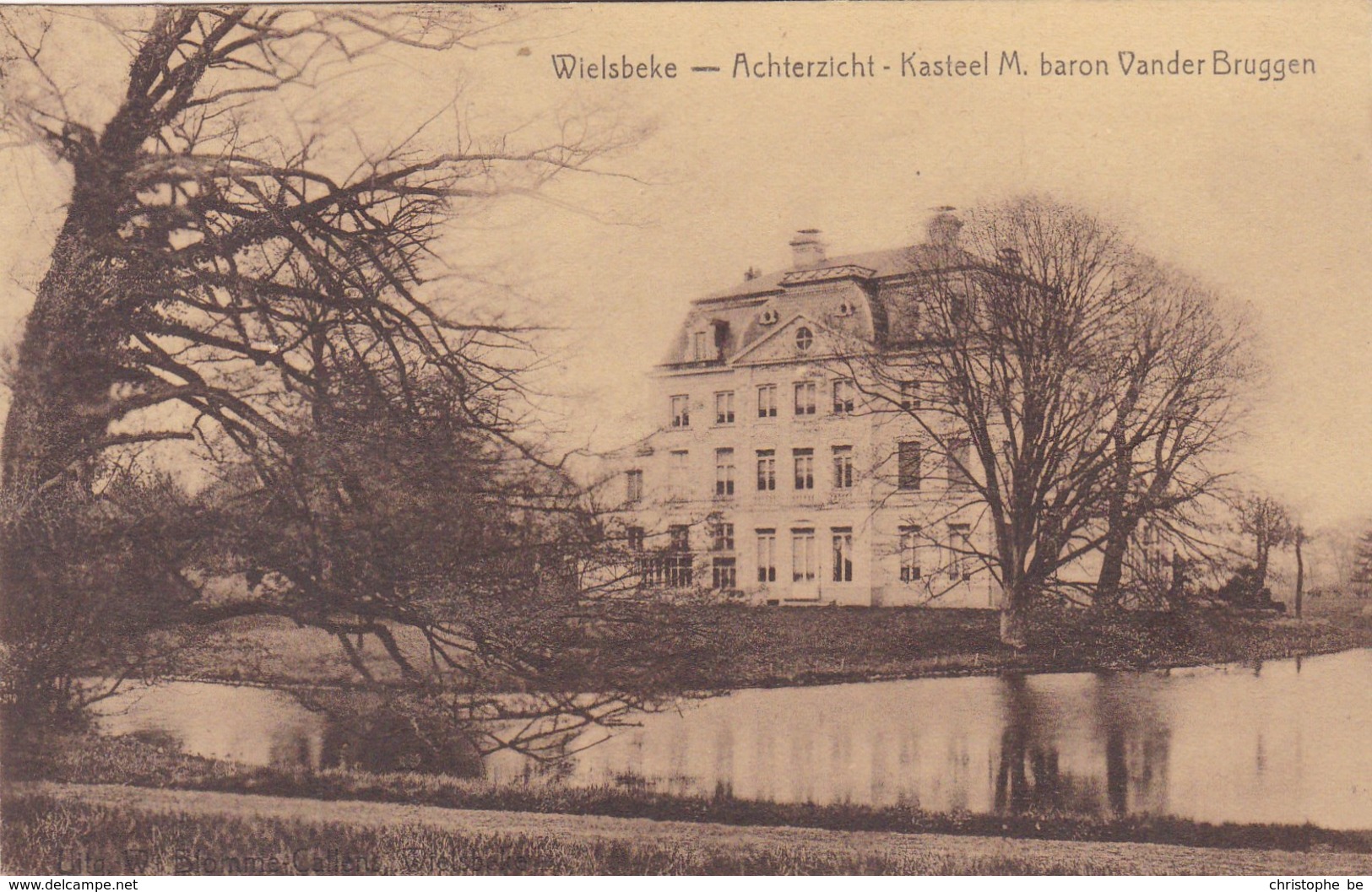 Wielsbeke, Achterzicht Kasteel M Baron Vander Bruggen (pk61750) - Wielsbeke