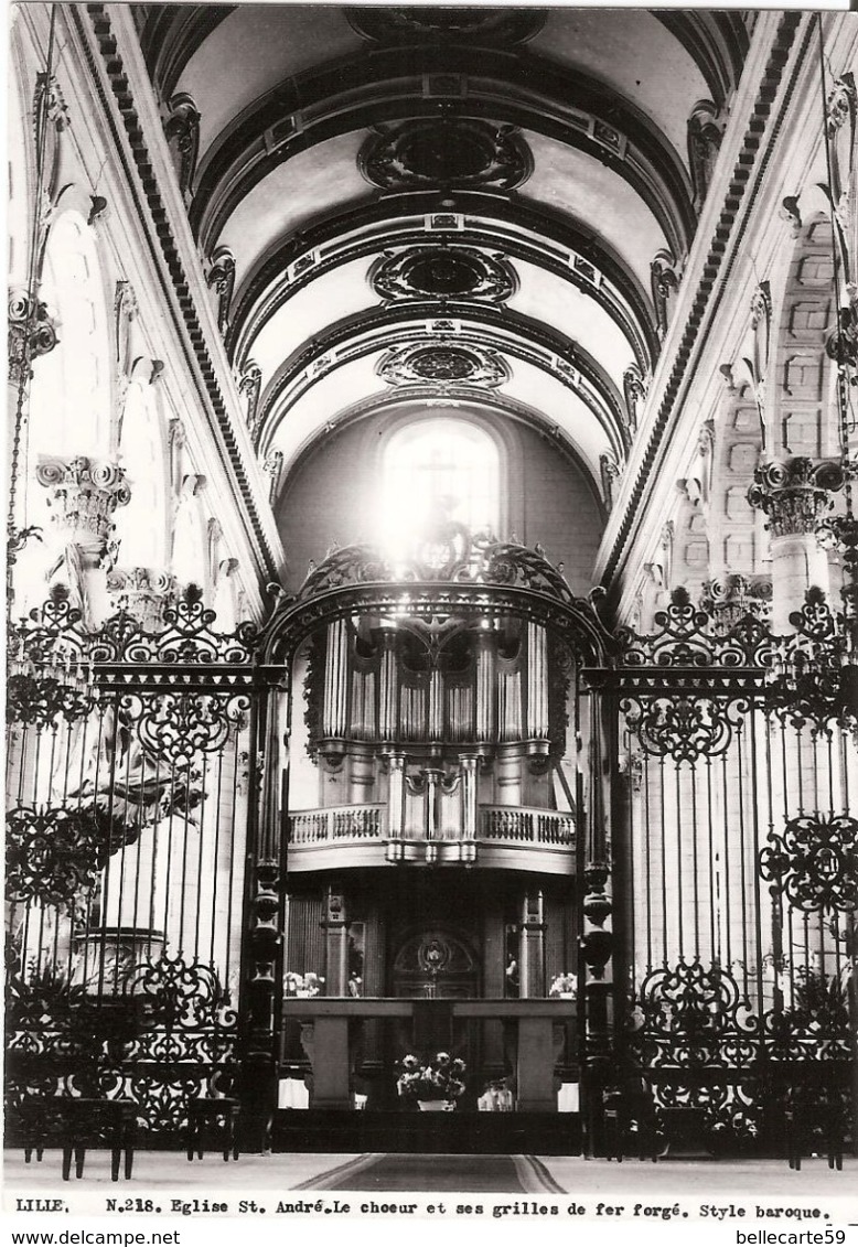 LILLE - Eglise St André Le Choeur Et Ses Grilles De Fer Forgé Style Baroque . EDITIONS DES SEPTFONTS - Lille