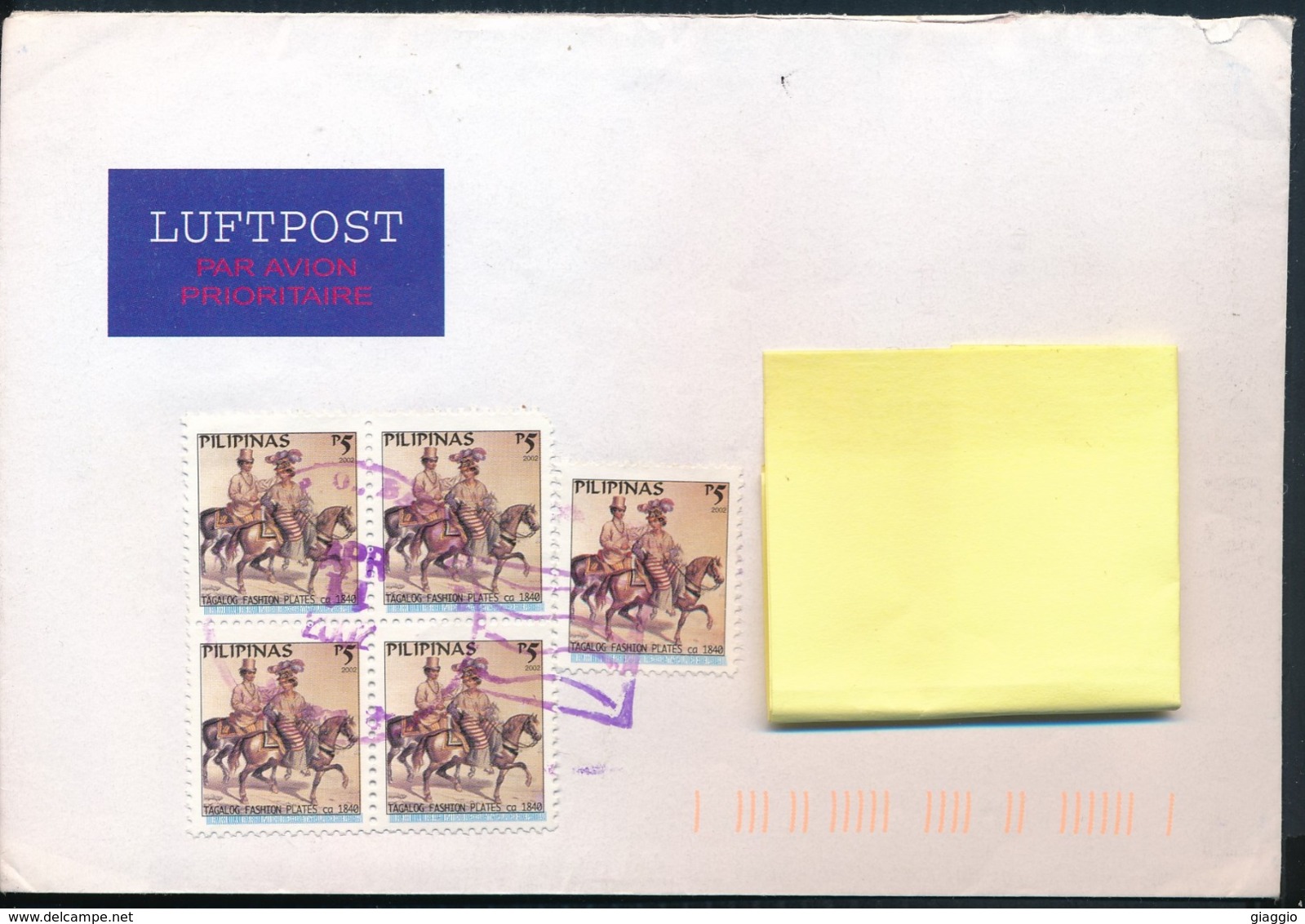 °°° POSTAL HISTORY PHILIPPINES 2002 °°° - Filippine