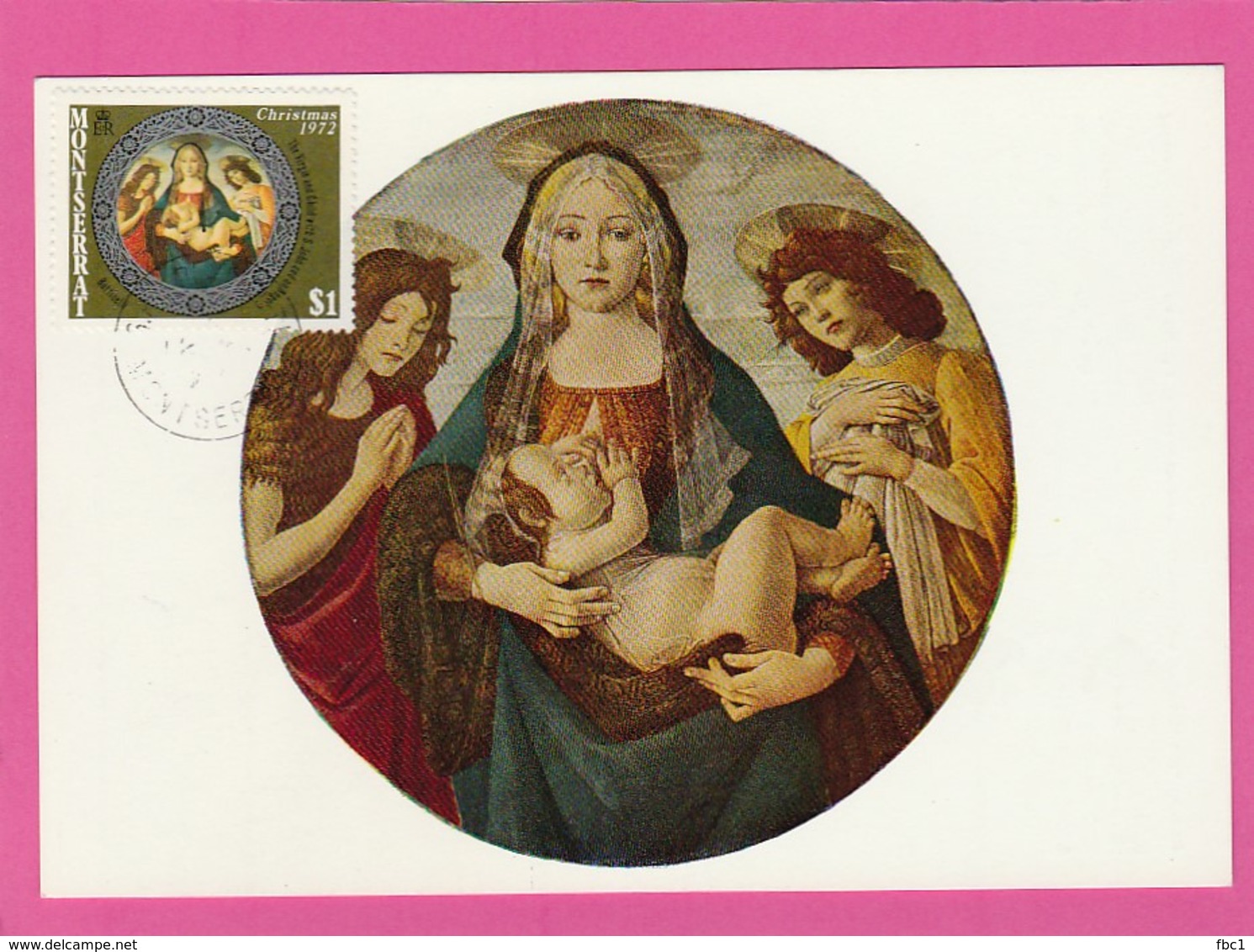 Carte Maximum - Montserrat - Sandro Botticelli - The Virgin And Child - Paintings