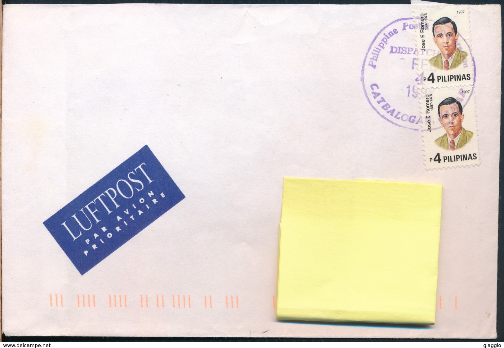 °°° POSTAL HISTORY PHILIPPINES 1998 °°° - Filippine