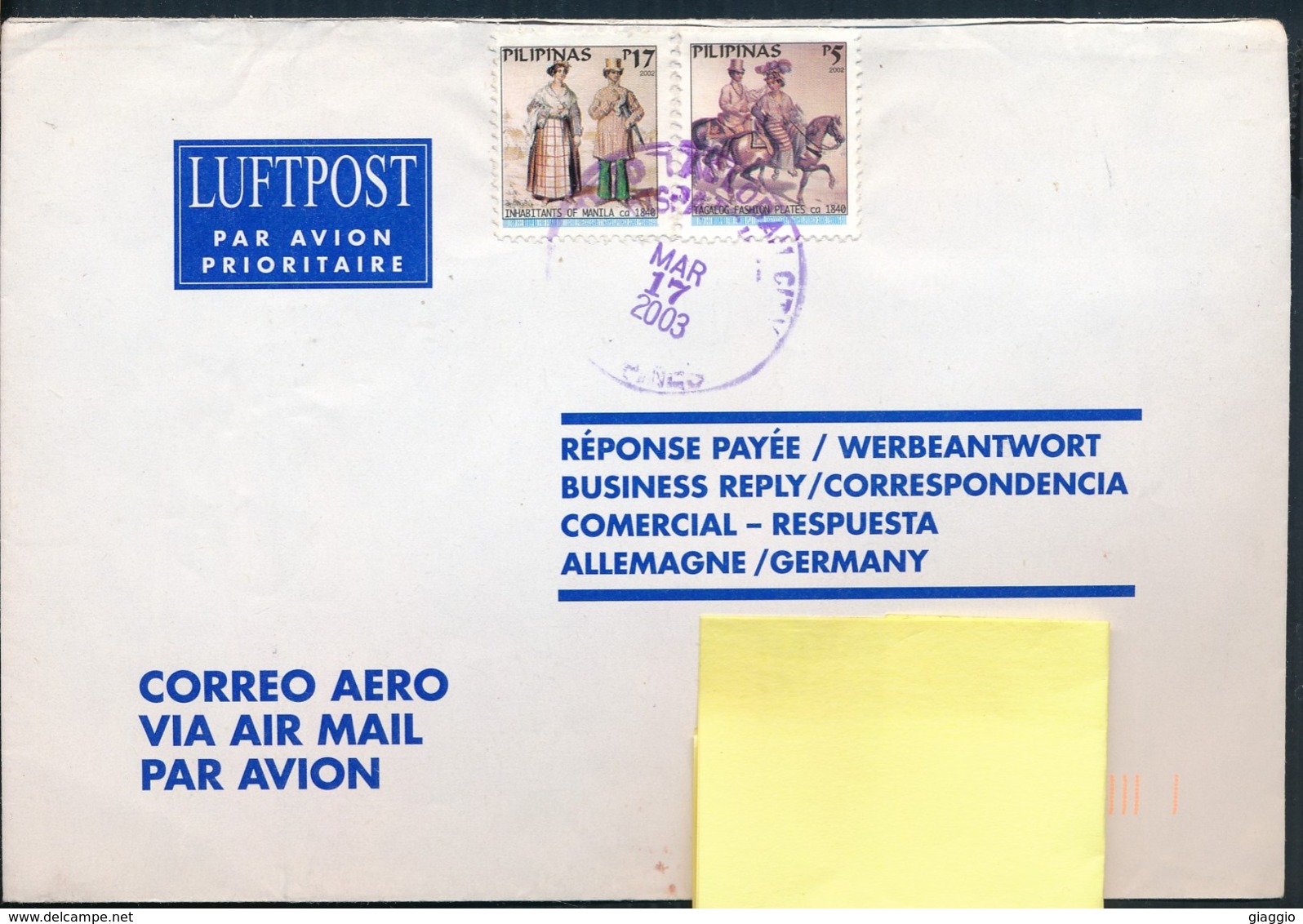 °°° POSTAL HISTORY PHILIPPINES 2005 °°° - Filippine