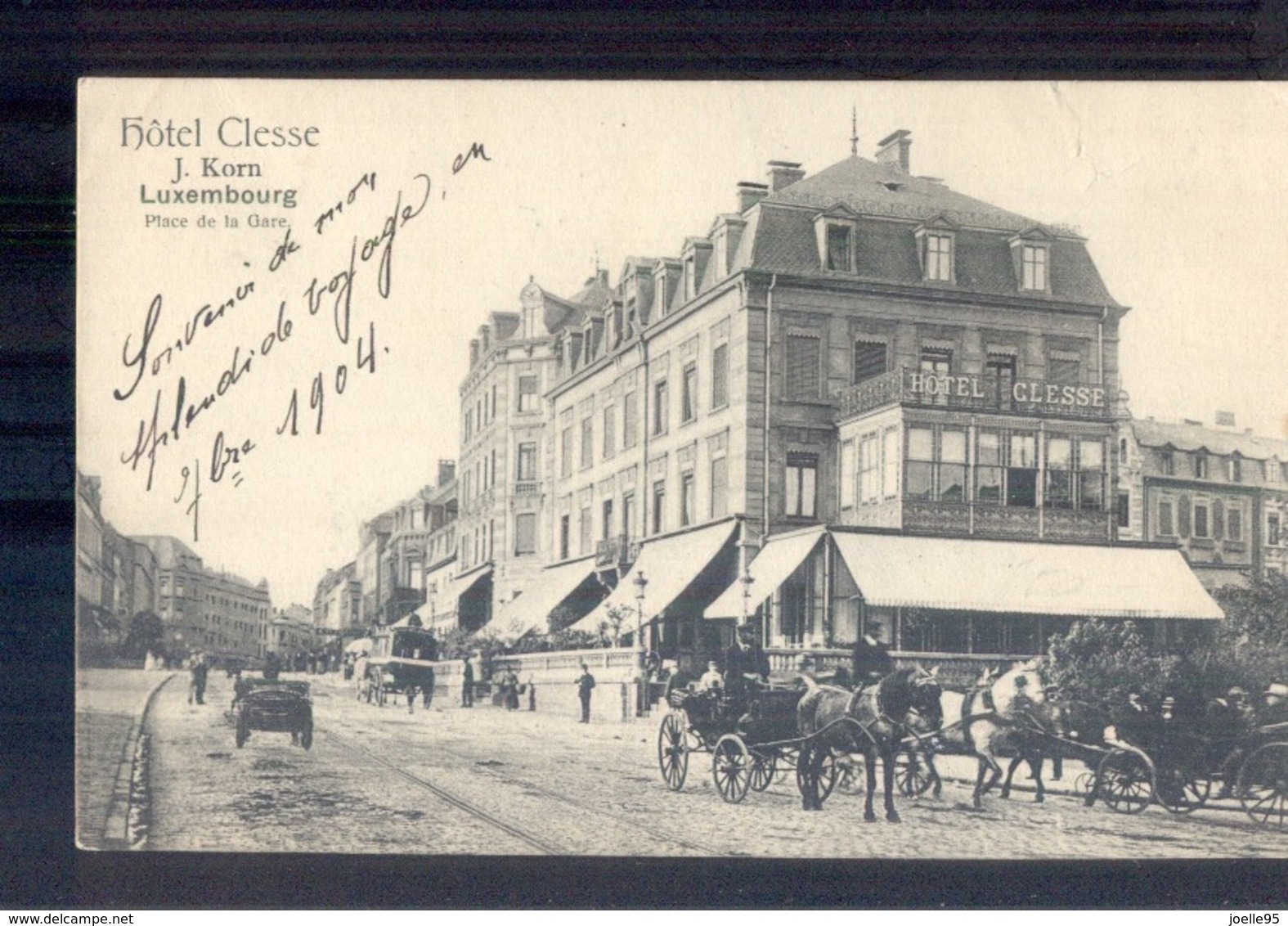 Luxembourg Luxemburg -  Hotel Clesse J Korn Place De La Gare - 1900 - Other & Unclassified
