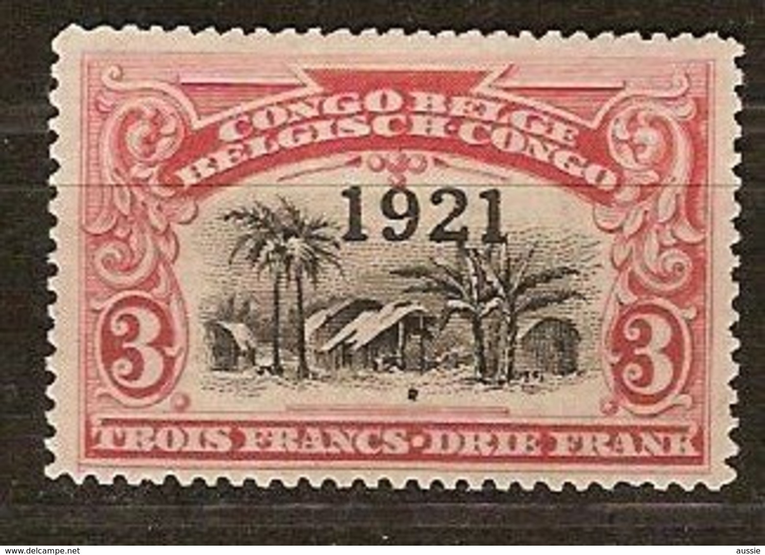 Belgisch Congo Belge 1921 OCBn° 92 (*) MLH Cote 3,75 € Surcharge - Neufs