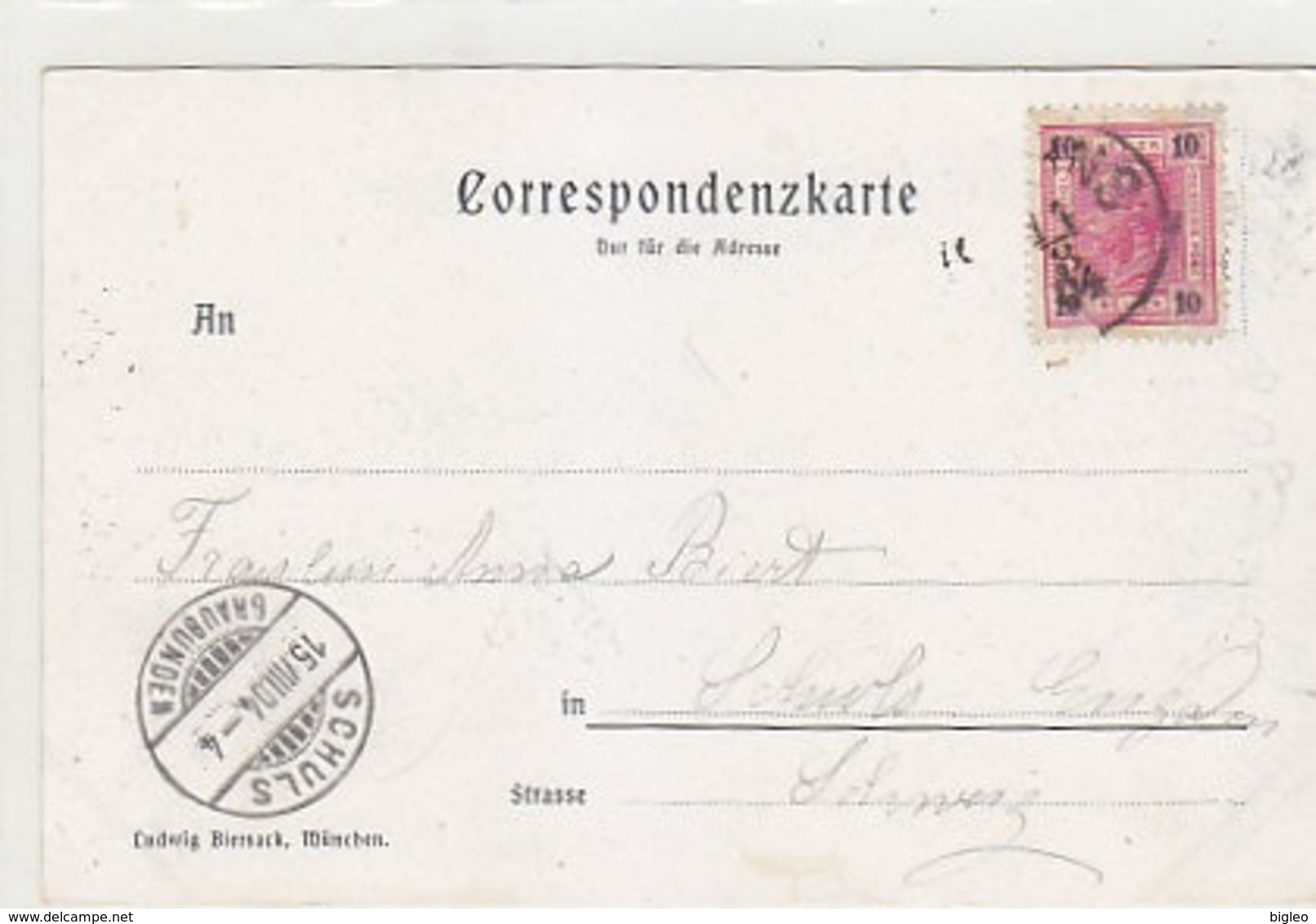 Gruss Aus Glurns - Gasthof Krone - Oesterr.Frankatur - 1904           (A-116-190114) - Autres & Non Classés