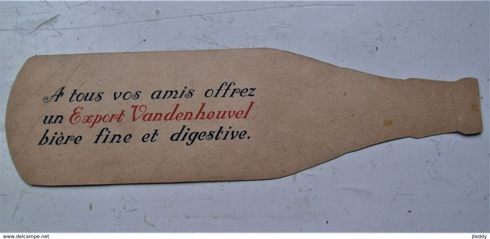 Reclame Fles In Karton  EXPORT  --- VANDENHEUVEL  Rond 1950 - Bière