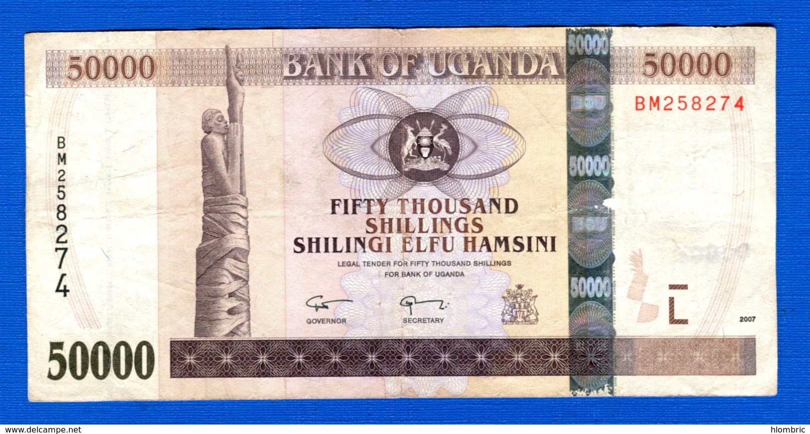 Ouganda  50.000 Shilings - Uganda