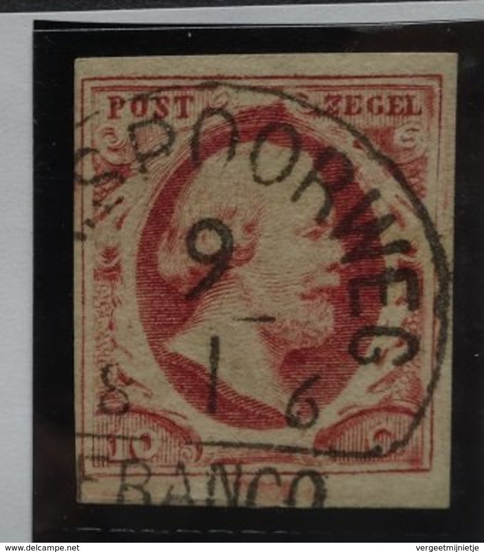 NEDERLAND   1852    Nr. 2   VI  41     Ruim Gerand C (K57)  Spoorweg   + 100 %    Zie Foto - Used Stamps