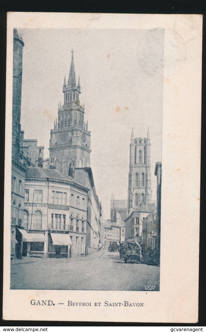 GENT   BEFFROI ET SAINT BAVON - Gent