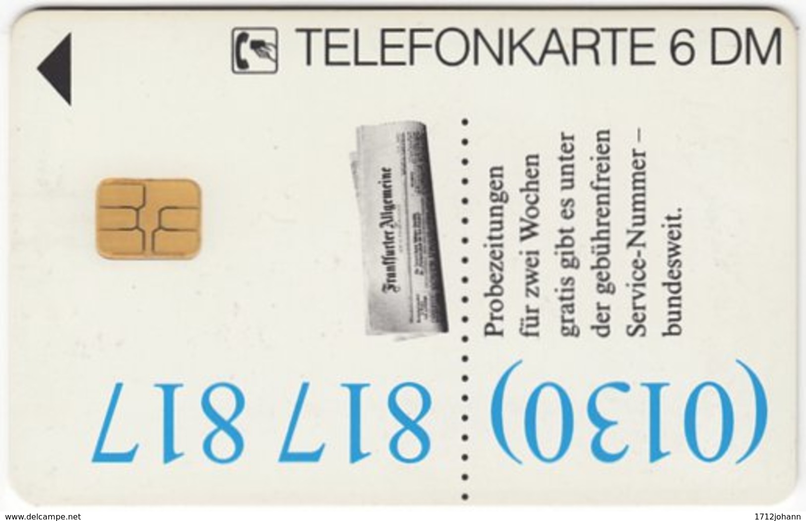 GERMANY O-Serie B-182 - 799 05.94 - Advertising, Newspaper - Used - O-Reeksen : Klantenreeksen