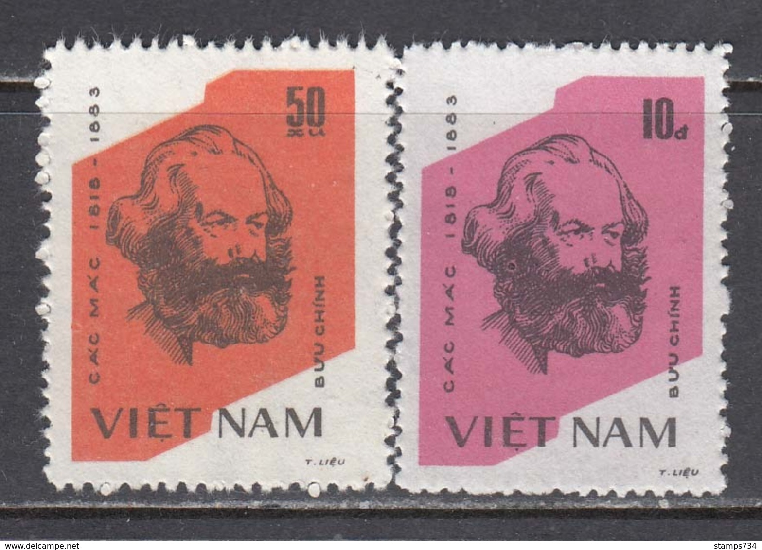 Vietnam 1983 - Karl Marx, Mi-Nr. 1367/68, MNH** - Vietnam